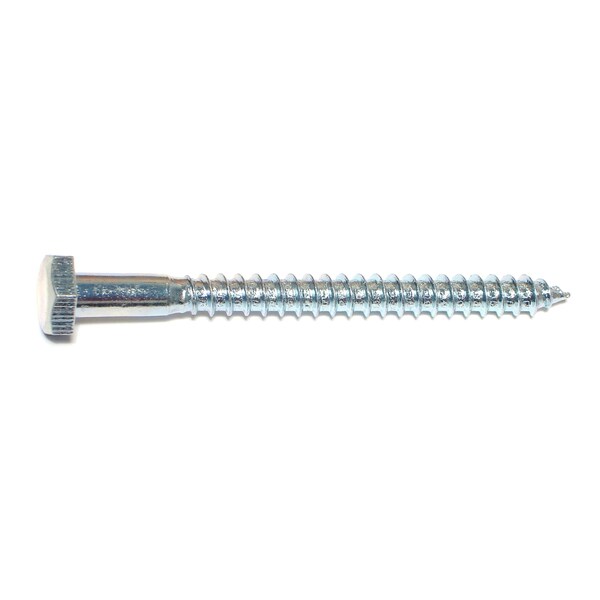 Midwest Fastener Lag Screw, 1/4 in, 3 in, Steel, Zinc Plated Hex Hex Drive, 15 PK 34987 - main